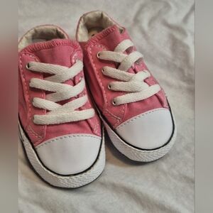 Converse Pink and White Kids Sneakers